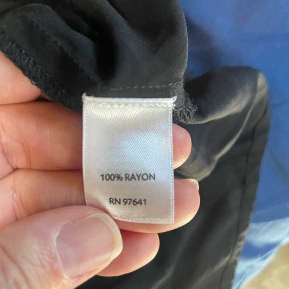 J. Jill Button Down Sleeveless MIDI Shift Dress Black W/Drawstring Waist XL Tall - Picture 3 of 9